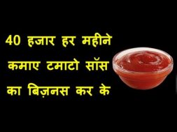 Tomato Sauce-Ketchup Business – Earn 40 Thousand Per Month in Hindi