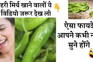 हरी मिर्च खाने से होते हे ये चौंका देने वाले फायदे | Benefits of green chillies #greenchillie