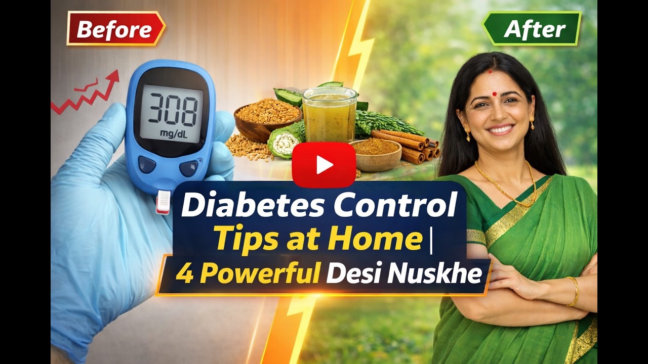Diabetes Control Tips at Home | 4 Powerful Desi Nuskhe #diabetes #sugar #sugarcontrol